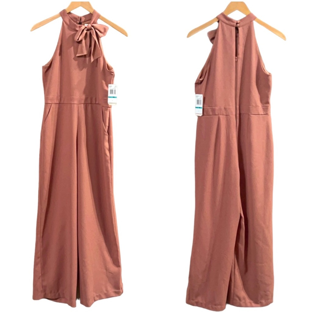 GB girls Pink Halter Jumpsuit